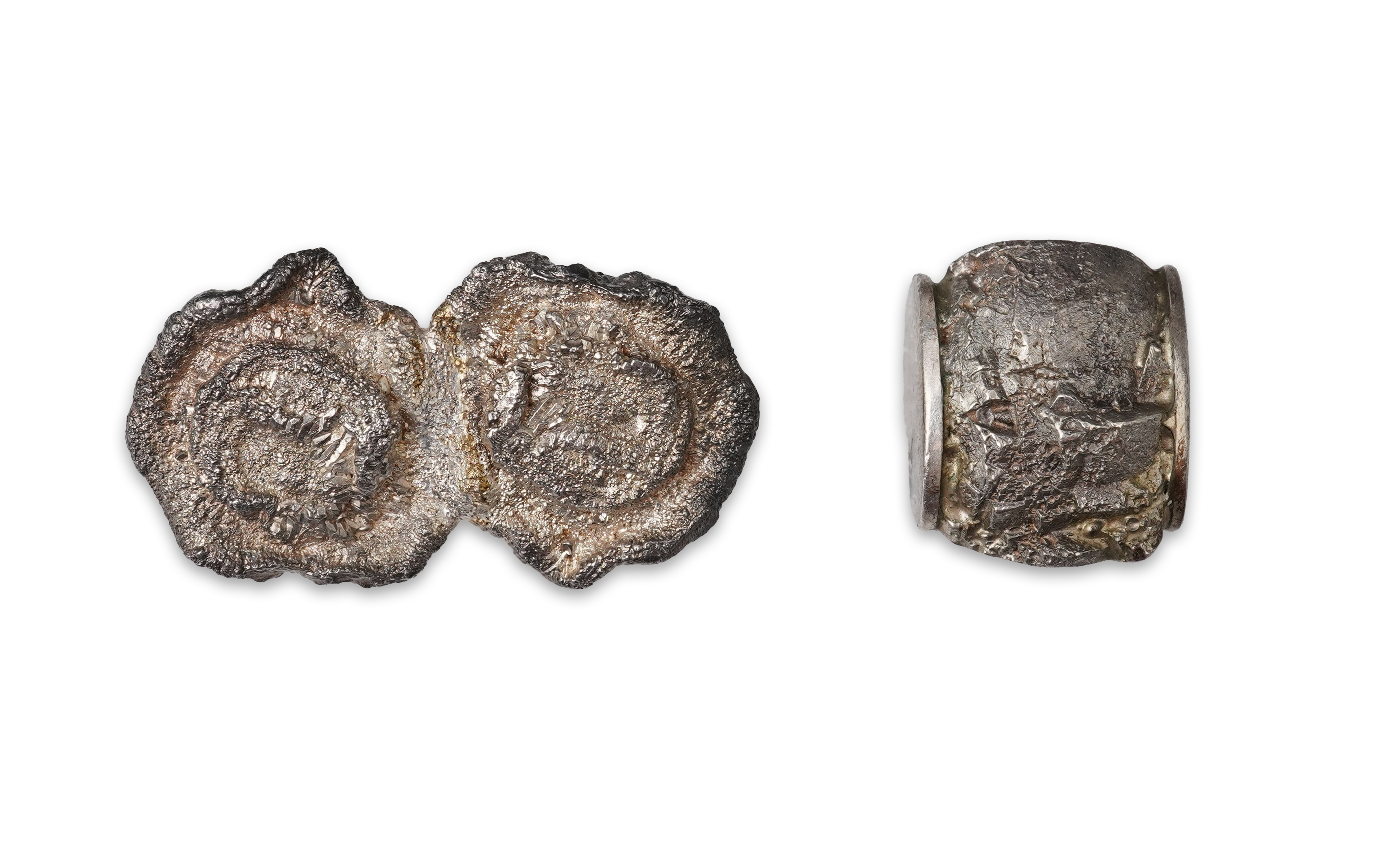 Gary Bradley (1939-2018), a silver ring and brooch, Australia, 1970s